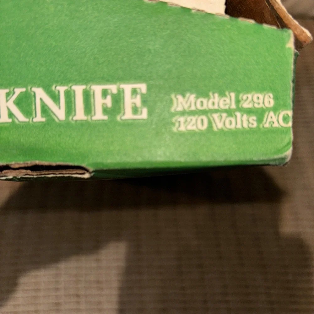 Hamilton Beach Electric Knife Vintage Model 296 The Knife with the‎ Hole